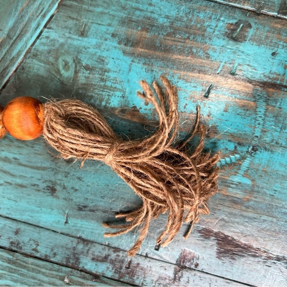 Rae Dunn Ceramic Ornament Farmhouse Beaded Garland - Picture 3 of 8